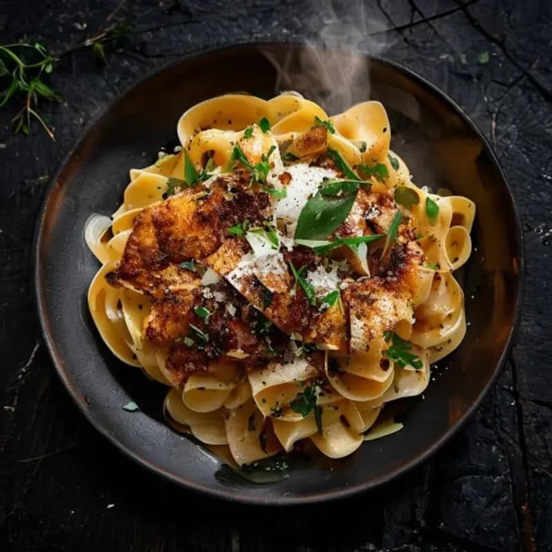 Pâtes Tunisiennes au Poulet